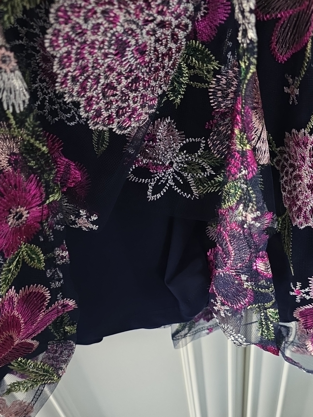 NWT MARINA | $169 Embroidered Flutter Sleeve Midi Dress] - Picture 5 of 8